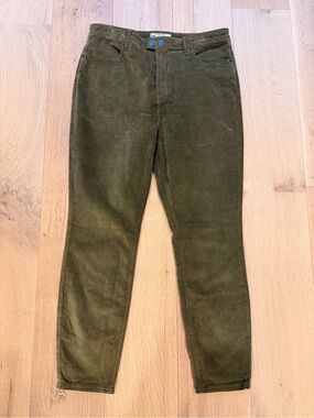 Free People Olive Green Corduroy Skinny Pants Jeans Women’s W31